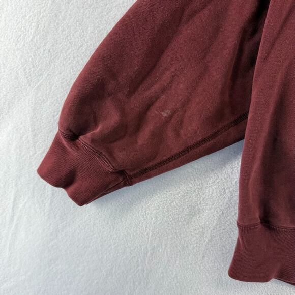 Vintage Ralph Lauren Sweatshirt men's large Red maroon Crewneck Pony Embroidered - Picture 3 of 11